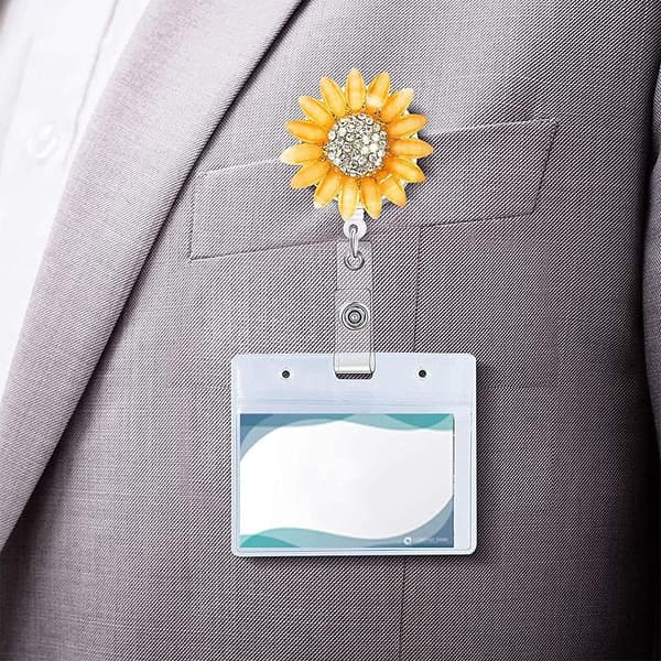 Retrakterbart Alligatorclips, 3,2 cm Dragsnöre, Badge-ID, Badgehållare