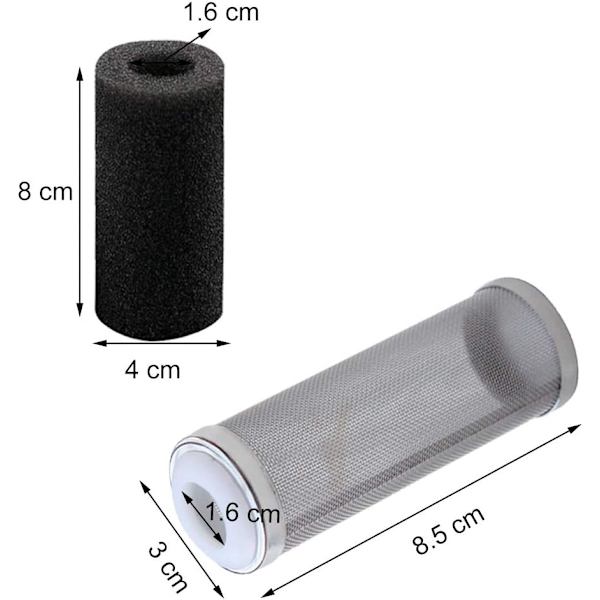 Filter Skyddsnät 6 St Filter Inloppssvamp Akvarium