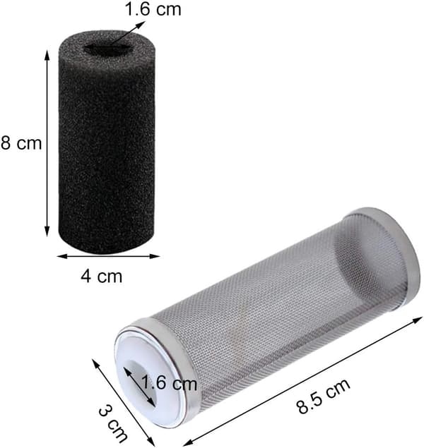 Filterbeskyttelsesnet 6 stk. Filterindløbssvamp Akvarium