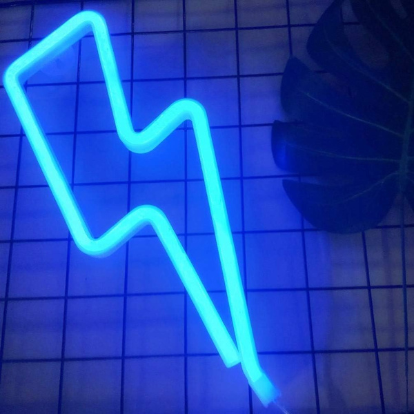 1 Stycke Blixt LED Neon Dekorativa Ljus, Halloween Thanksgiving