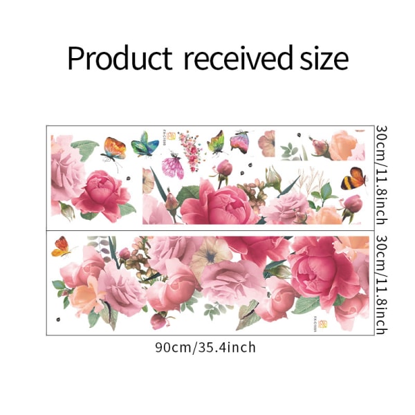 Floral Wall Decals Wall Decals Peony Rose Wall Decor Living Room