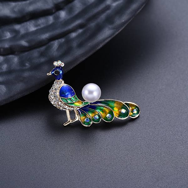 Elegant Dame Broche Pæon Corsage Zirkon Broche Nål