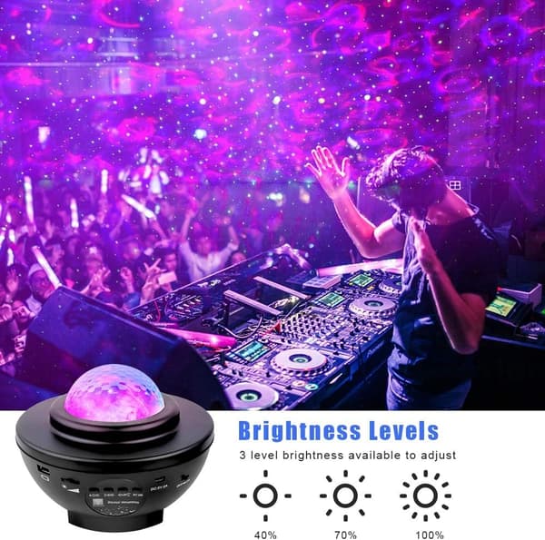 LED-tähtiprojektor Galaxy Light Bluetooth-yövalo 21 tilaa