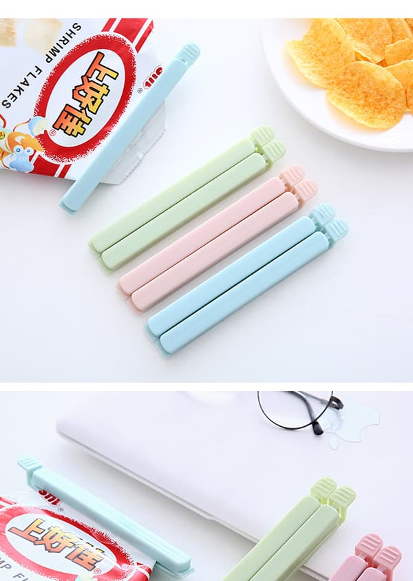 10 stk Snacks Matpakke Forseglingsklips Plastpose Forseglingsklips Mat Hav