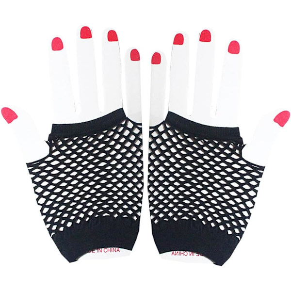 Par Fishnet Handsker, Sorte Fishnet Handsker Fishnet Handsker Fi