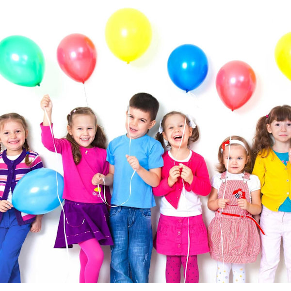 Födelsedagballonger - 100 Ballonger - Premiumkvalitet Flerfärgad Båge