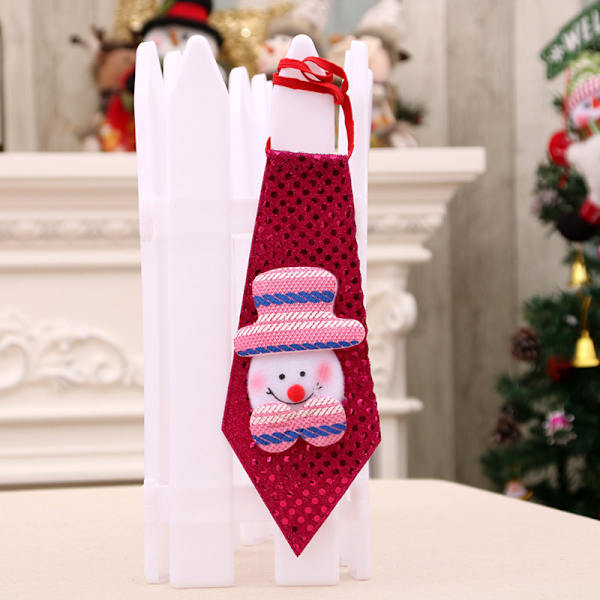 4 stycken julglitter slipsar tomte snögubbe ren