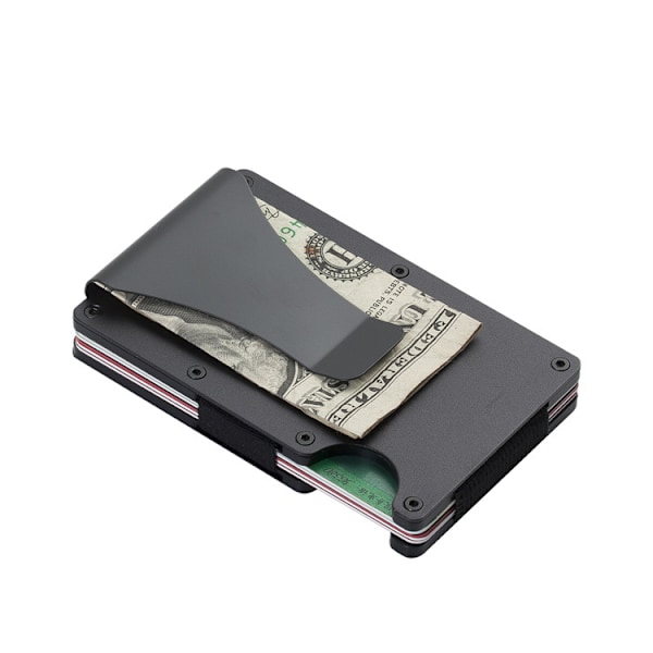 The Ridge Wallet For Men, Slim Wallet For Men - Tynn som en skinne, minimalistisk estetikk, rommer opptil 12 kort, RFID-sikker,