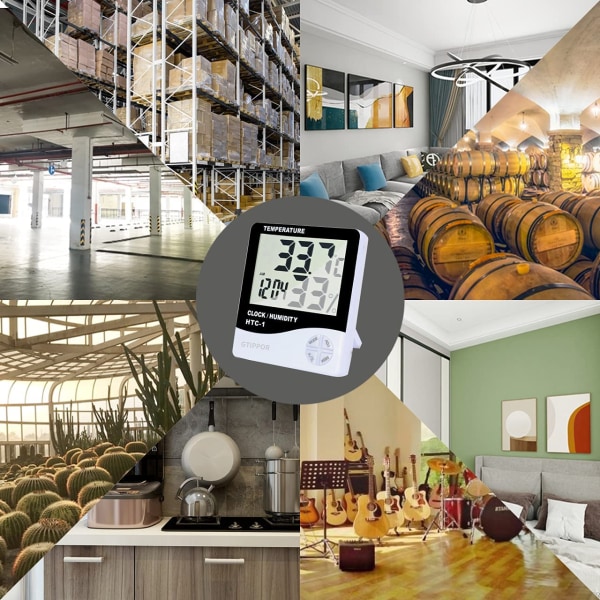 Liten Digital Hygrometer Inomhus Termometer Rumstermometer Temp