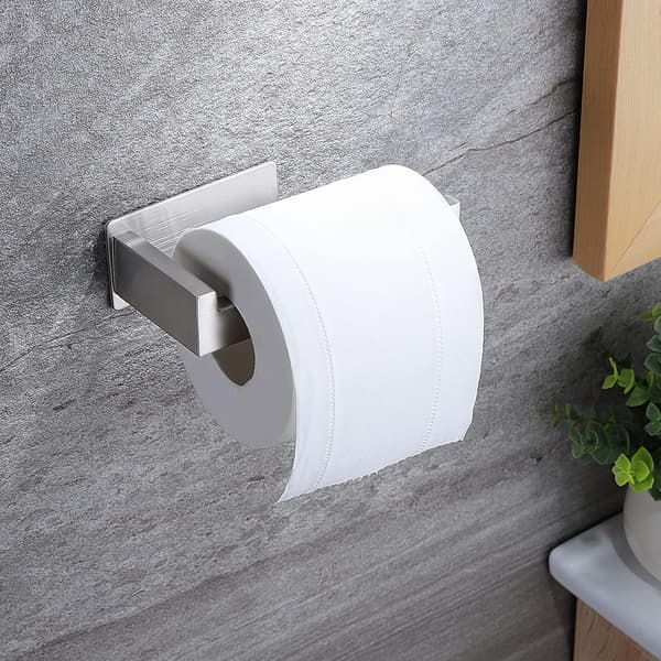 Toiletpapirholder, Klæbende Toiletpapirholder, SUS 304 Rustfrit Stål