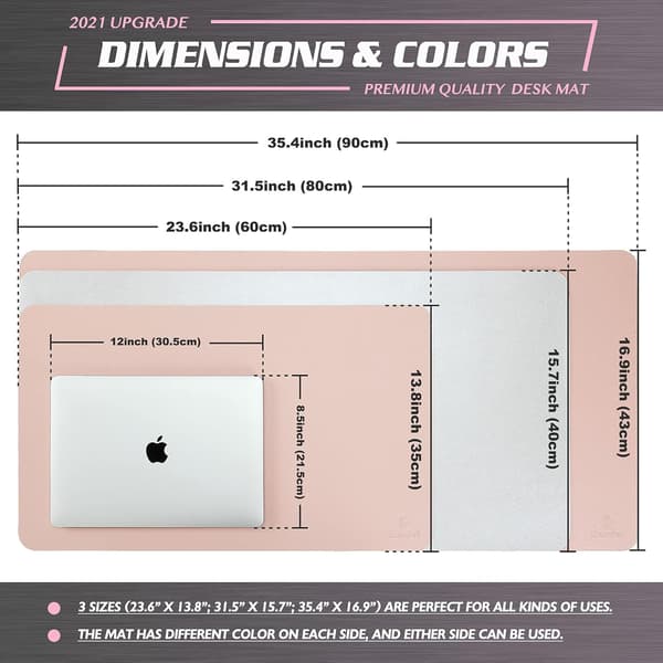 Skrivebordsmatte, Skrivebordsmatte, Skrivebordsmatte 40cm x 80cm, Laptopmatte, Skrivebordsmatte