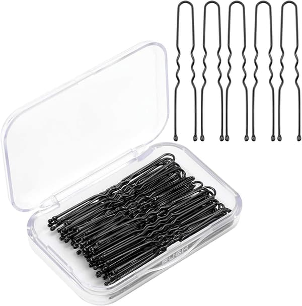 100-pack hårnålar, U-formade hårklämmor, starkt grepp