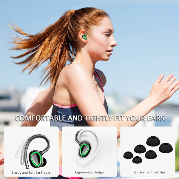 Bluetooth Sport Hörlurar, Bluetooth 5.1 Wireless Stereo Noise C