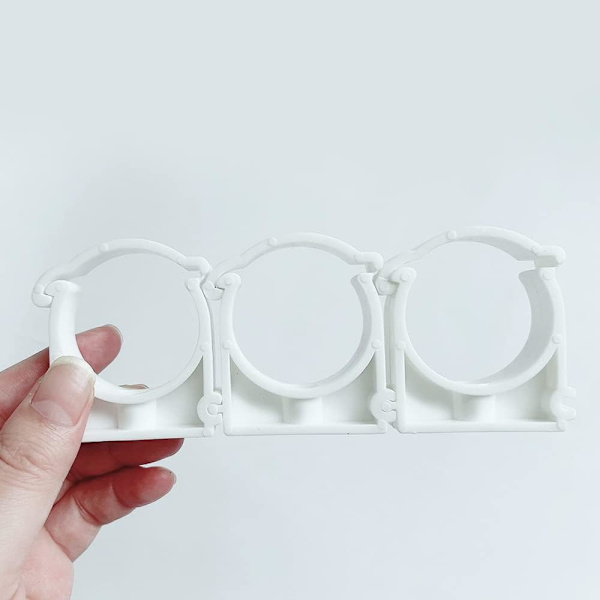 12 Pak Slangeklemmer med Indvendig Diameter 40mm, Enkelt Diameter, Plastik H