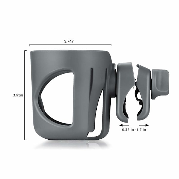 Universal koppholder, barnevogn koppholder, stor kaliber design
