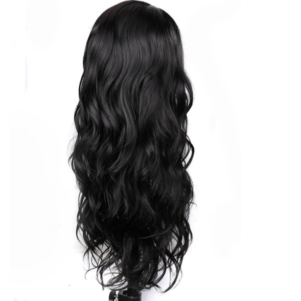 Handvävd spets långt lockigt hår Big Wave kvinnlig peruk cover