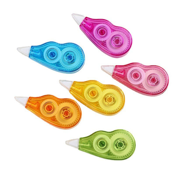 6 st Vit Korrigeringstejp, Mini Fickmus Korrigeringstejp