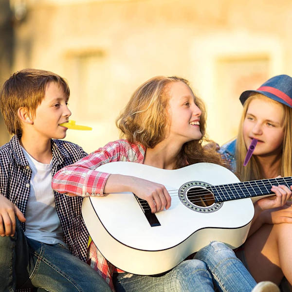 15 Styk Plastik Kazoos Musik Instrumenter med Kazoo Fløjte Dia