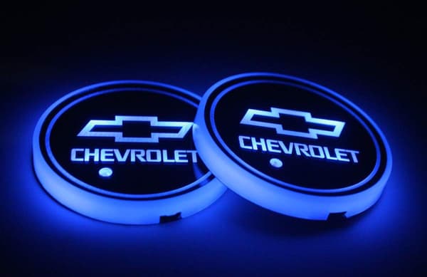 2 stk Kompatibel med Chevrolet LED Bilstøttelys, 7 Farver