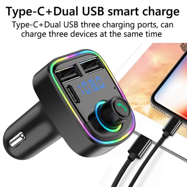 Bil-FM-sändare Biltillbehör Trådlös Adapter Bluetooth M DXGHC