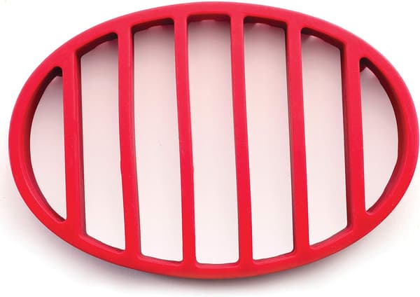 Oval Silikon Stegerist, Rød DXGHC