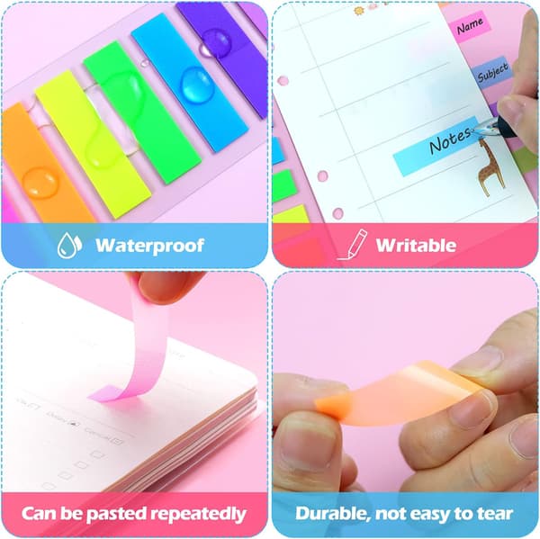 Sticky Notes Post It Bog, Bogmærker Sticky Notes, Index Faner til