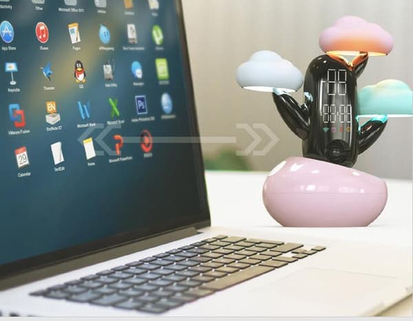 Vädertidslampa Smart väckarklocka Multifunktionell Bluetooth