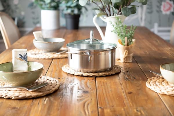 Vattenhyacint Underlägg Set om 4 - Sjögräsdesign - Set om 4 Underlägg