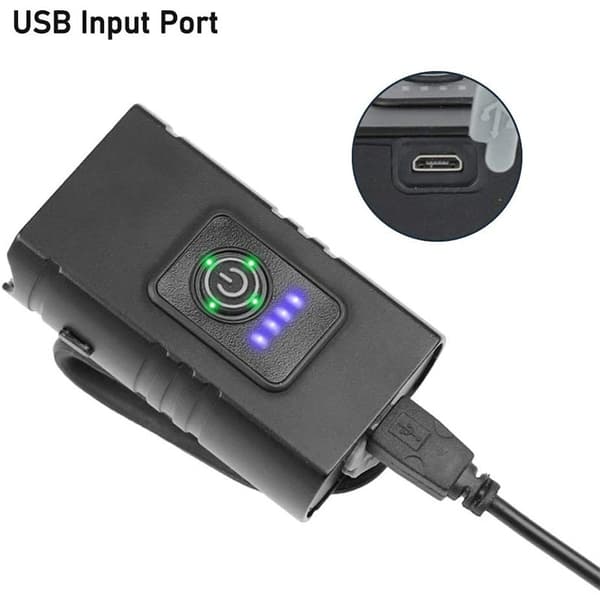 USB-laddningsbara cykellampor för nattkörning, 2 lampor, justerbara