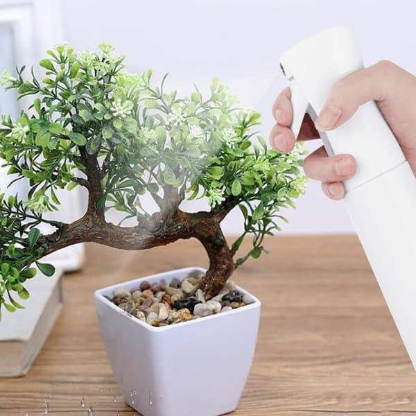 2-Pak Sort+Hvid, Hårsprayflaske Tom Plast Trigger Spray