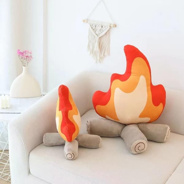 Simuloitu Leirinuotioplushtyyny, Liekki Täytetty Plush-lelu Roo DXGHC