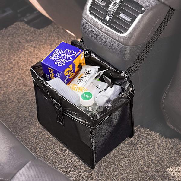Taitettava roskakori autoon, auton roskakassi, auton roskakori, Veg