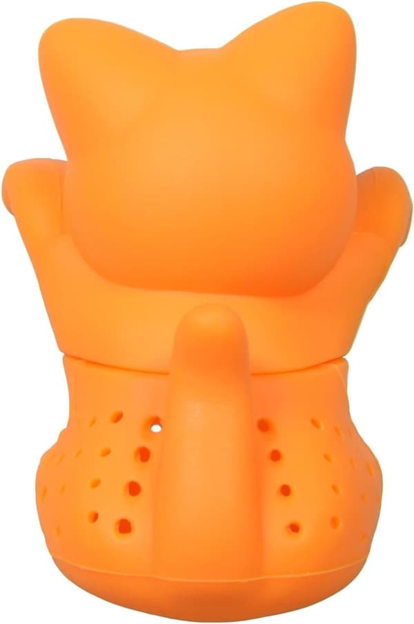 Løstsittende Katt Silikon Teinfuser Oransje - 1 stk