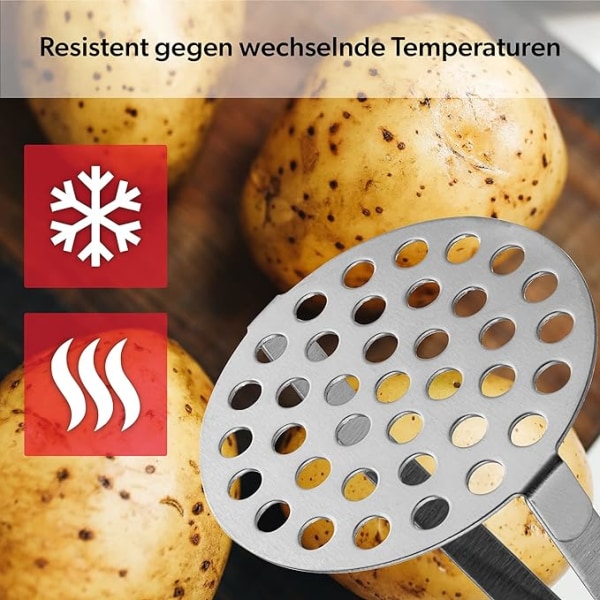 Potatisstötare, potatisstötare i rostfritt stål, potatisstötare med DXGHC
