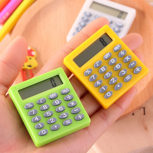 Miniräknare för fickan - perfekt för skola, barn, hem, kontor