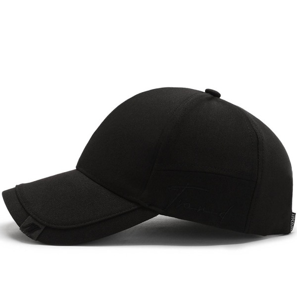 Hatt för män, tidvatten solskyddskeps, koreansk version, solhatt för män, svart Inst