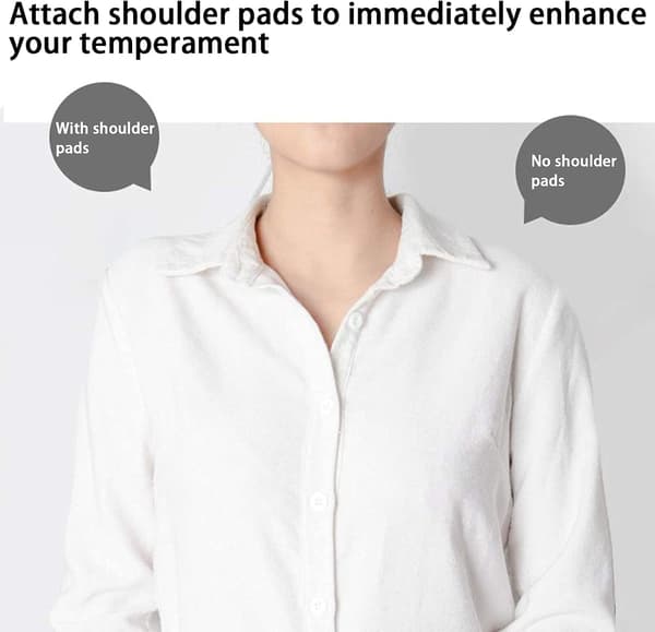2 stk Unisex Usynlige Skulderputer Lim Kvinner Silikon Fjern