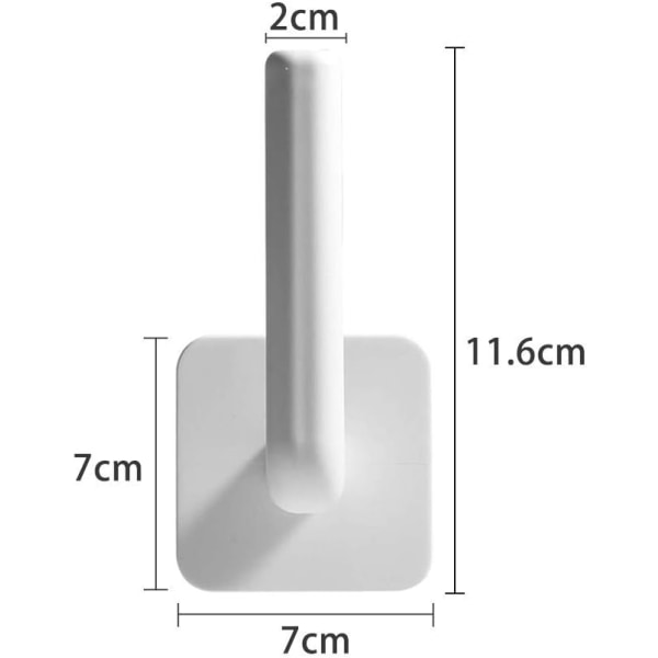 2 stk Loksholder, Plastveggmontering for Pottelokk, Kuttbrett