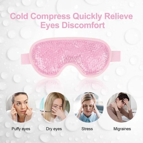 Cooling Eye Mask Gel Eye Mask Återanvändbar Cold Eye Mask för Puffy Ey