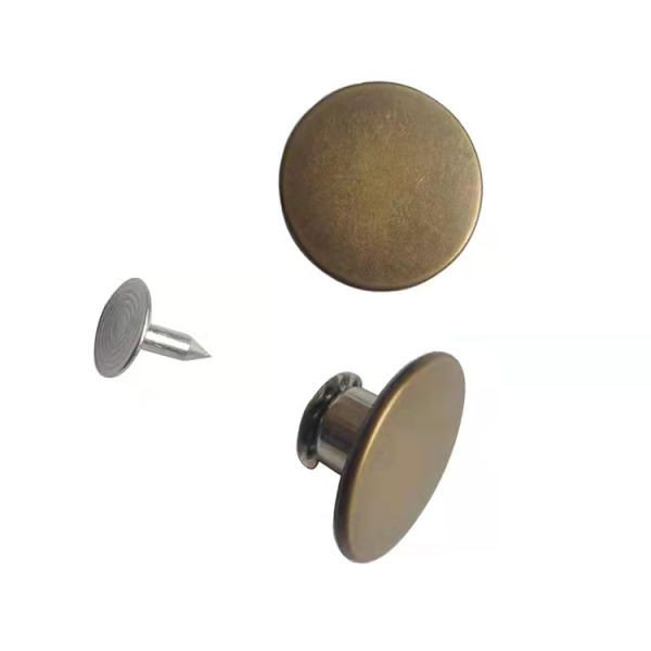 18 stykker messing 1,7 MM risting hode I-formet spenne denim co