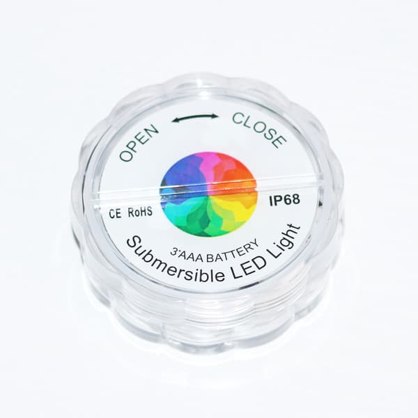 4 dykker LED RGB-lys til swimmingpool, springvand, festvand