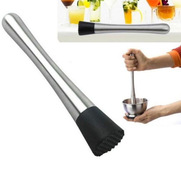 Cocktailblender i rustfritt stål med isknuser