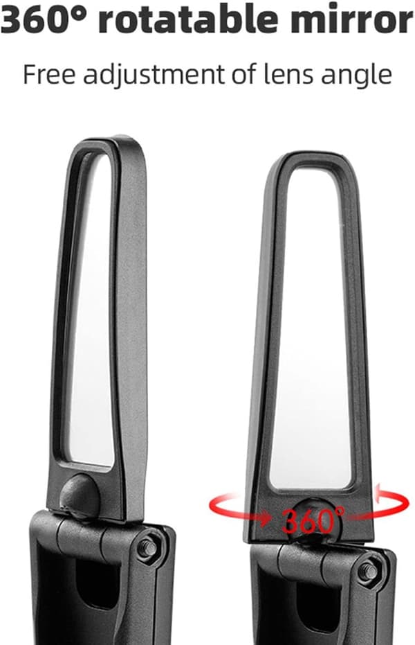2 Styk Foldbare Cykel Spejle - Justerbart Cykelspejl, Justerbart