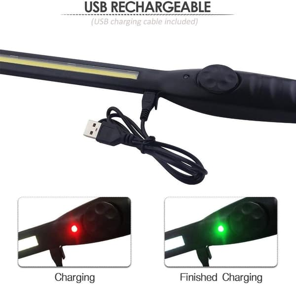 Laderbar arbeidslys COB arbeidslys, slank USB inspeksjonslys