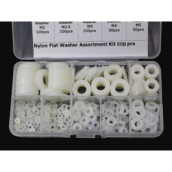 Plastbrickor Nylon Distans M2 M2.5 M3 M4 M5 M6 M8 M10 Brickor DXGHC