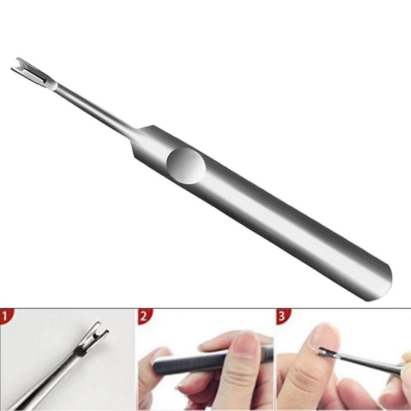 rustfritt stål cuticle trimmer remover metall cuticle pusher fjerning