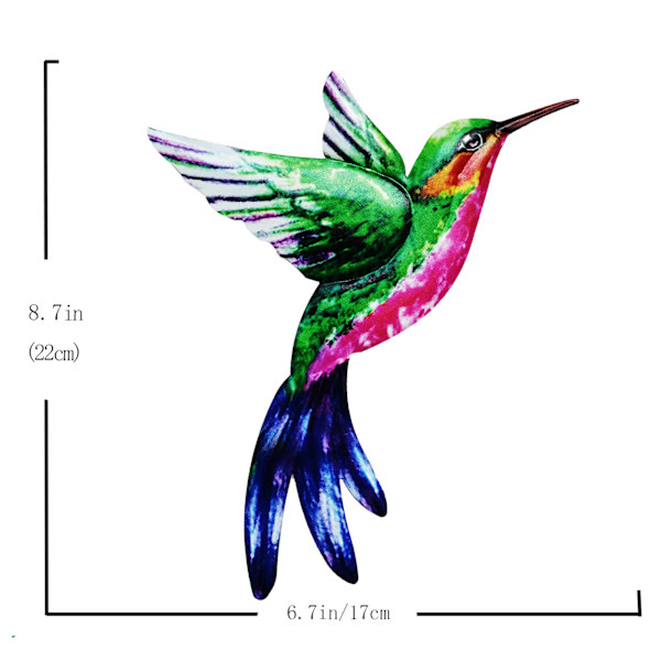Taottu Rauta Jättiläinen Kolibri, Ulkokoriste Metalli Hummingbi