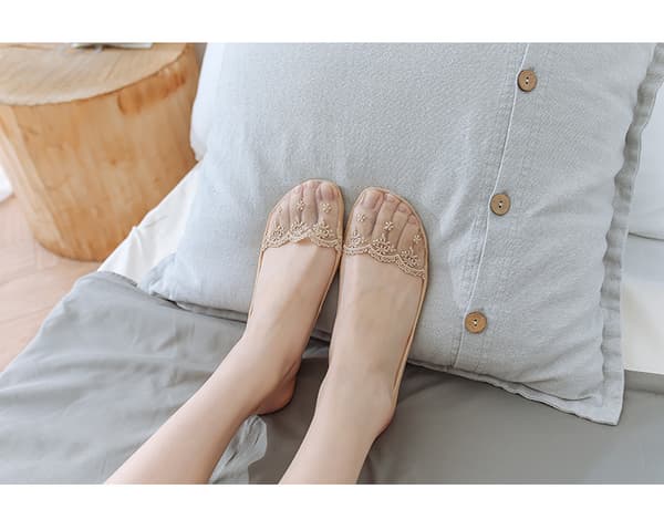 Lace Sling Bådskoks Strømper til Kvinder - Tynde Sommerstrømper