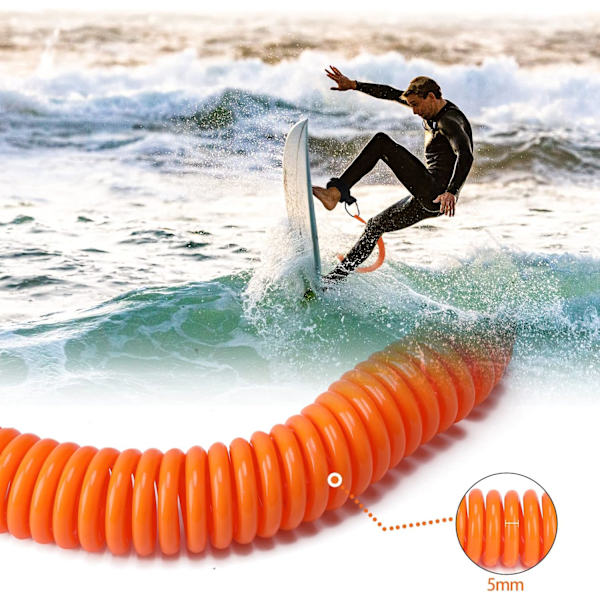 2 kpl Surffituranssia, SUP Surf Leash TPU Lauta