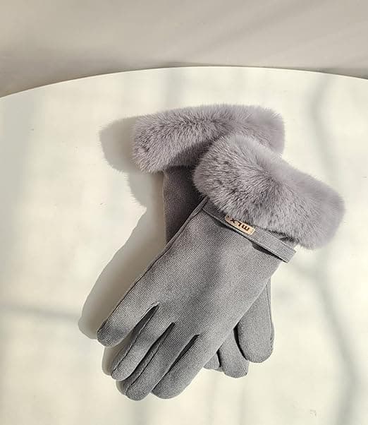 Vinterhandskar för kvinnor, termiska pekskärmhandskar för kvinnor och flickor, G